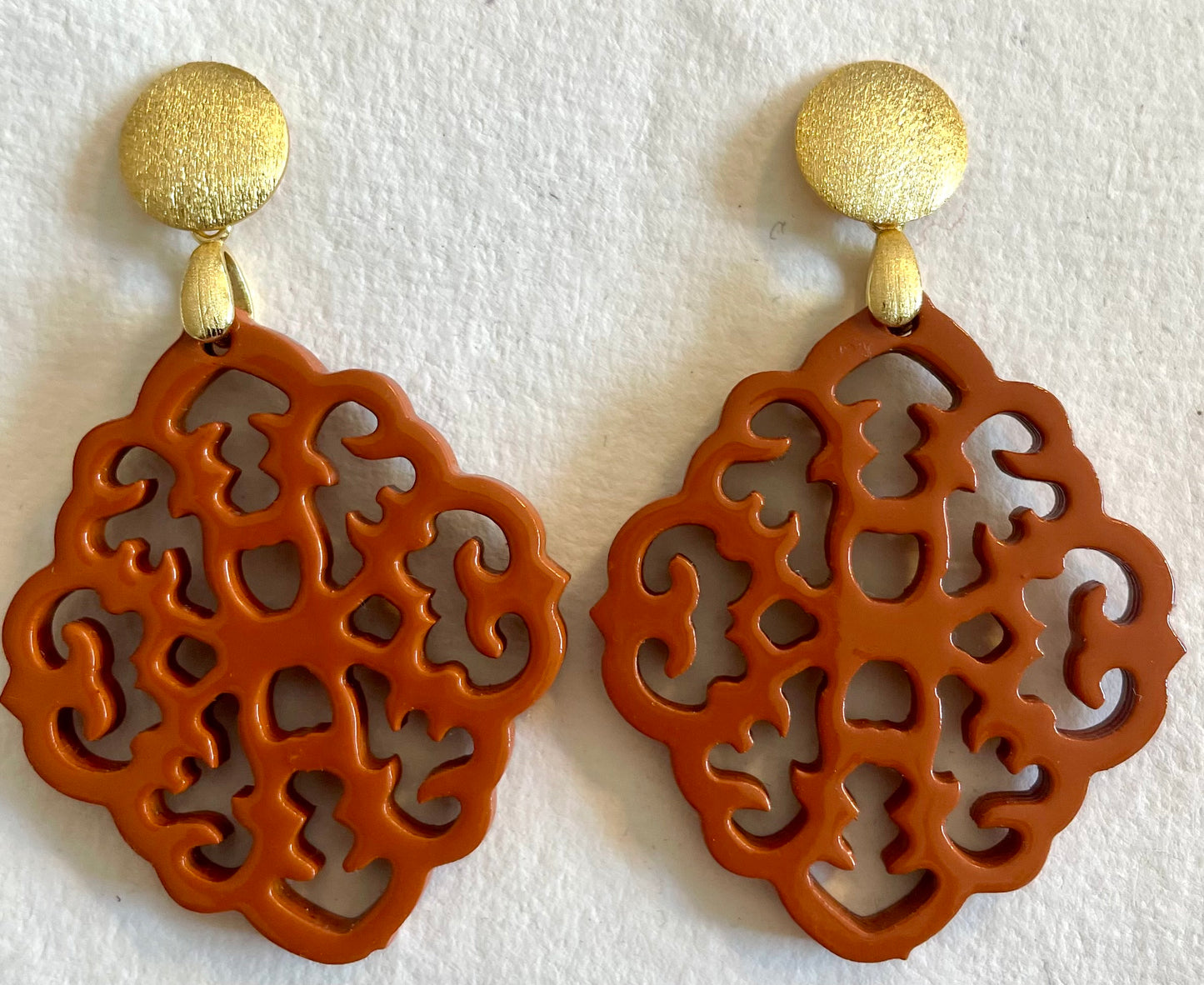 Earrings Arabesque Brown