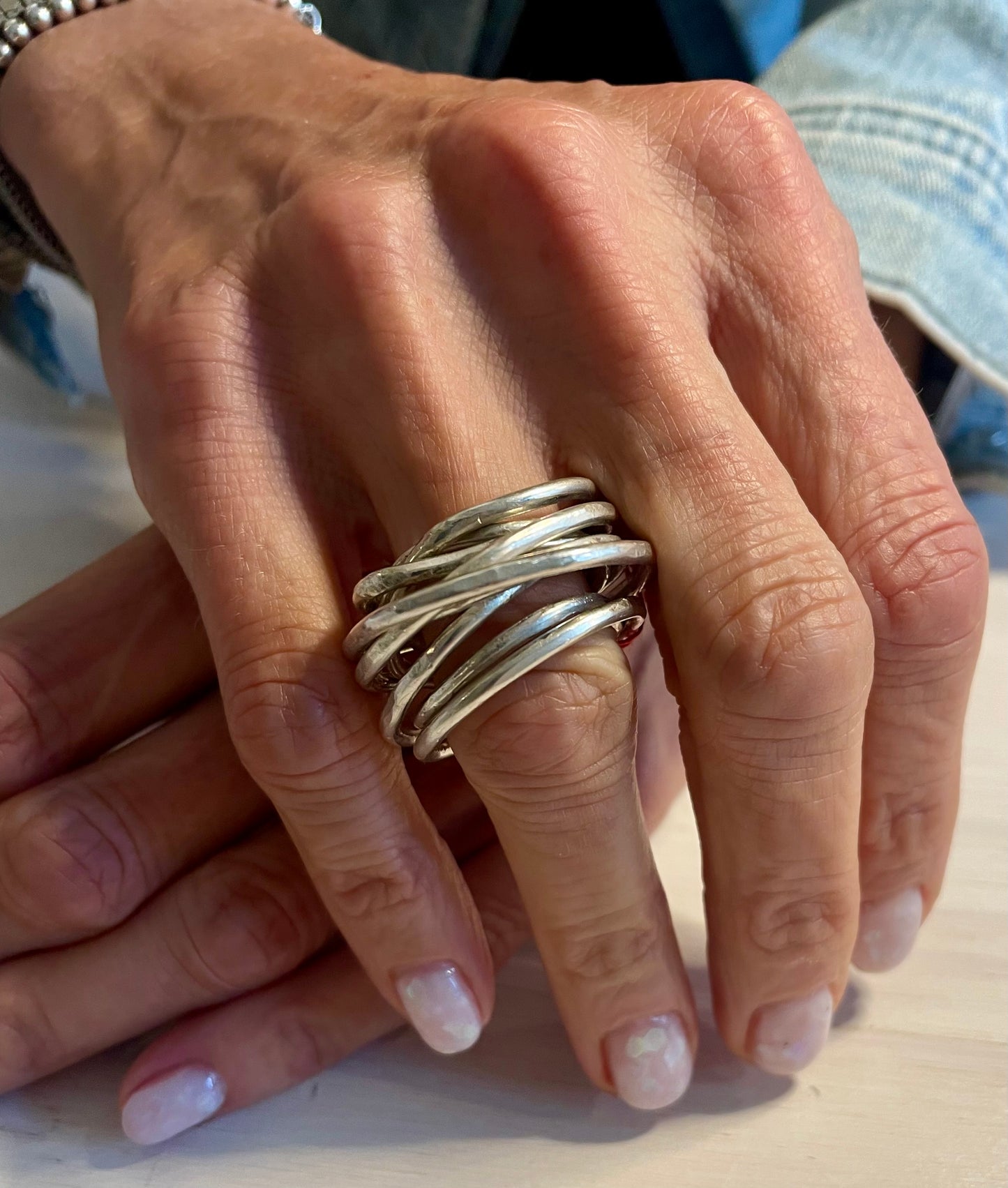 Silver Ring "Wool"