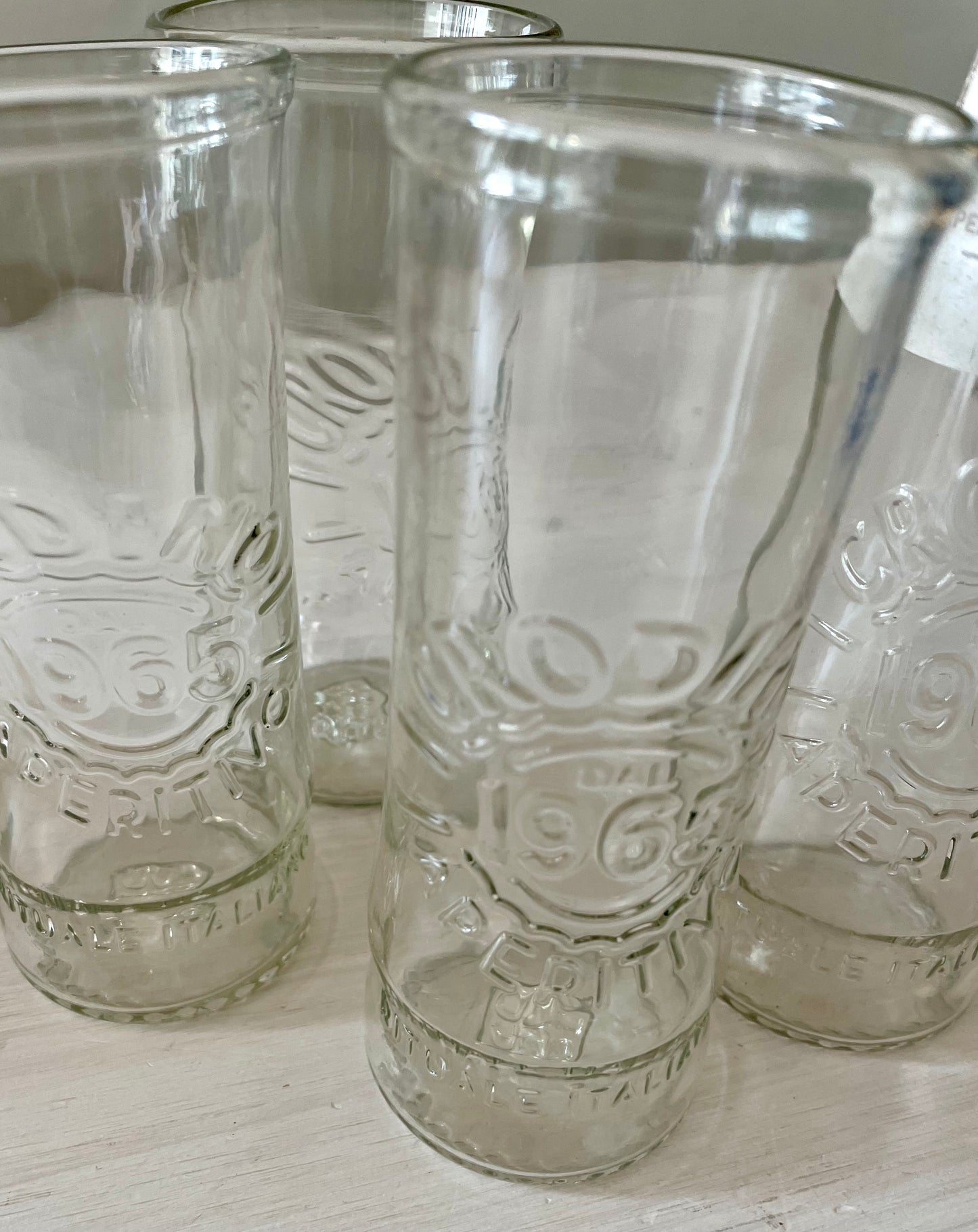 Recycled Crodino Bottle Glasses